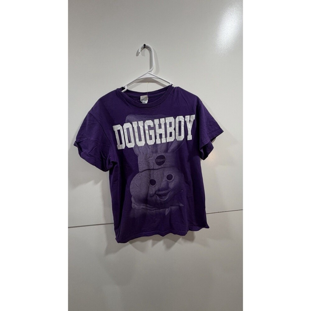 Pillsbury Doughboy T Shirt Purple Graphic Tee Delta Pro Weight Medium 2011